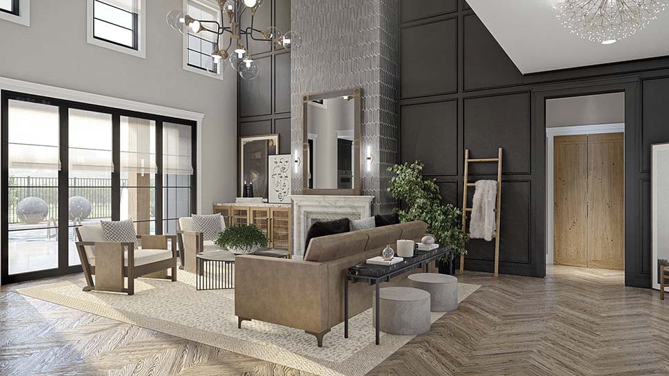 Modern Plan with 3303 Sq. Ft., 4 Bedrooms, 4 Bathrooms, 2 Car Garage Picture 18