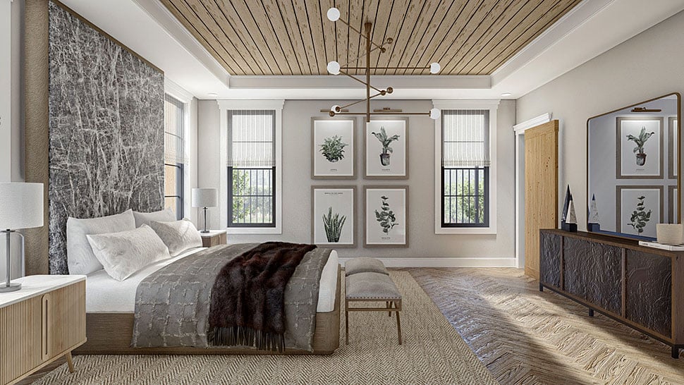 Modern Plan with 3303 Sq. Ft., 4 Bedrooms, 4 Bathrooms, 2 Car Garage Picture 22