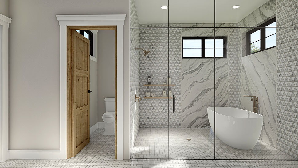 Modern Plan with 3303 Sq. Ft., 4 Bedrooms, 4 Bathrooms, 2 Car Garage Picture 23