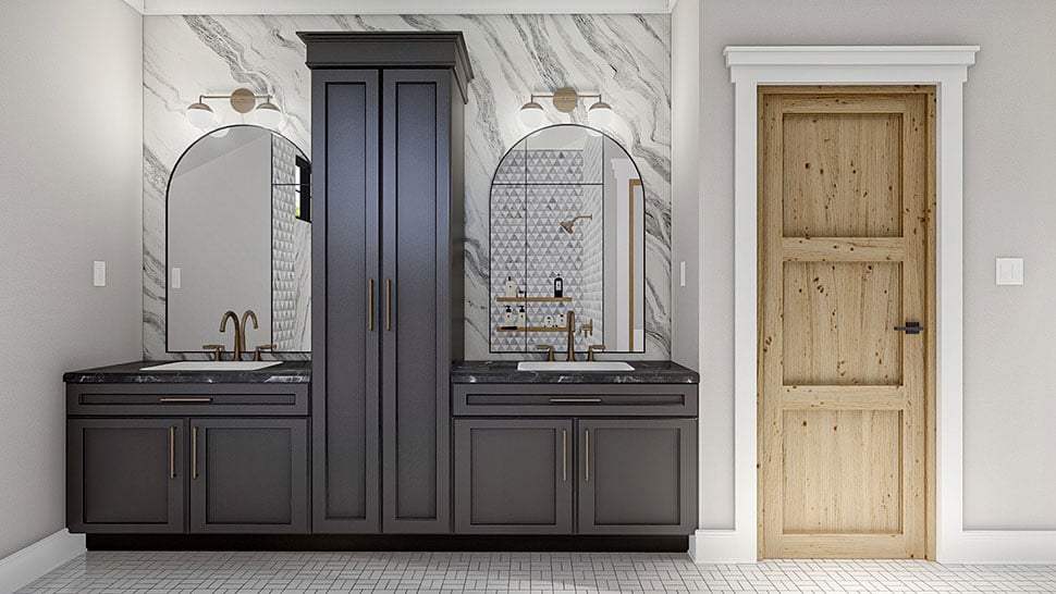 Modern Plan with 3303 Sq. Ft., 4 Bedrooms, 4 Bathrooms, 2 Car Garage Picture 24