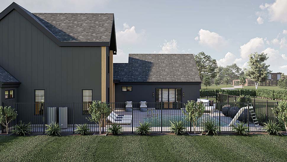 Modern Plan with 3303 Sq. Ft., 4 Bedrooms, 4 Bathrooms, 2 Car Garage Picture 7