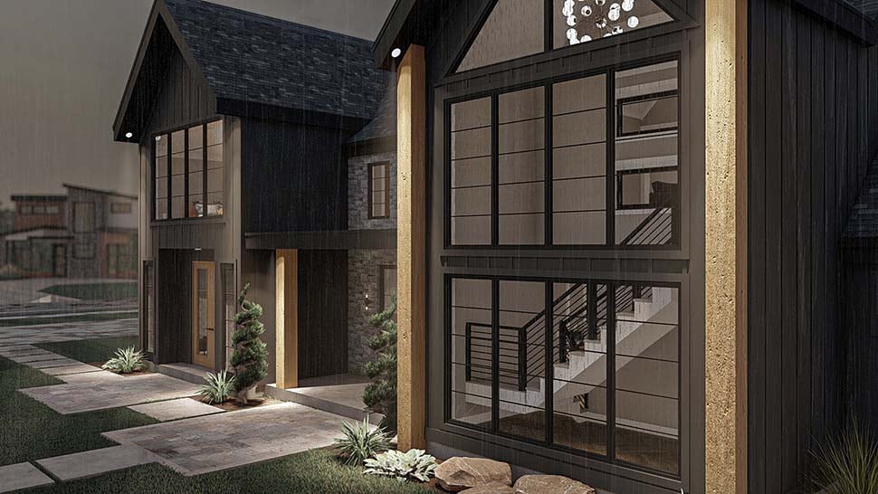 Modern Plan with 3303 Sq. Ft., 4 Bedrooms, 4 Bathrooms, 2 Car Garage Picture 8