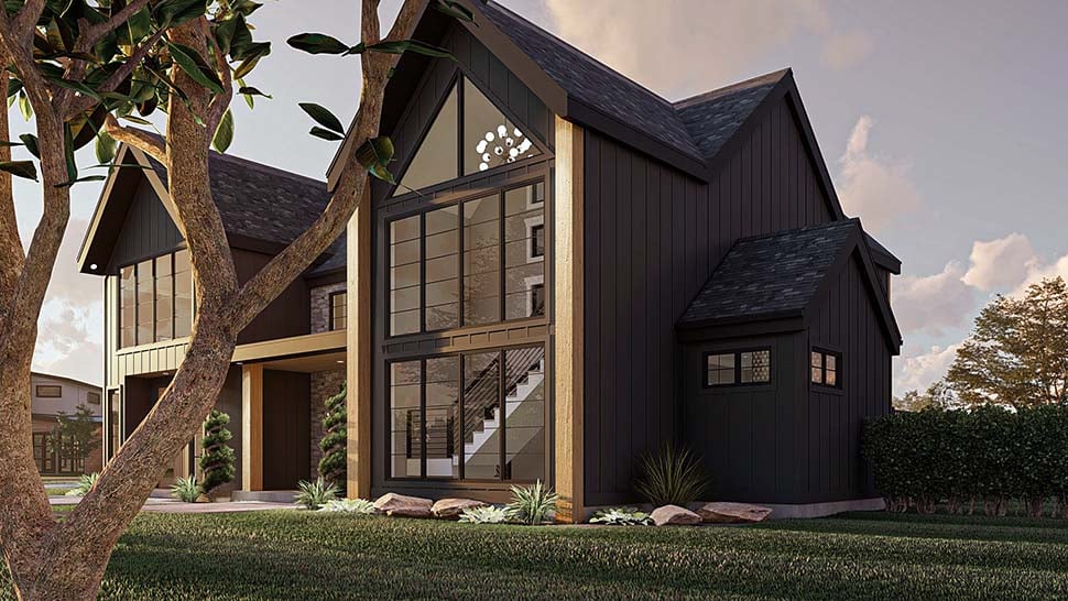 Modern Plan with 3303 Sq. Ft., 4 Bedrooms, 4 Bathrooms, 2 Car Garage Picture 9