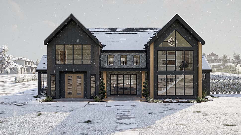 Modern Plan with 3303 Sq. Ft., 4 Bedrooms, 4 Bathrooms, 2 Car Garage Picture 10
