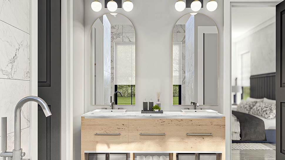 Barndominium, Country, Farmhouse Plan with 3064 Sq. Ft., 4 Bedrooms, 4 Bathrooms, 4 Car Garage Picture 14