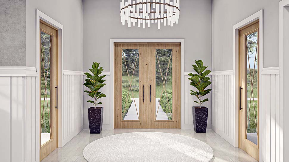 Barndominium, Country, Farmhouse Plan with 3064 Sq. Ft., 4 Bedrooms, 4 Bathrooms, 4 Car Garage Picture 7