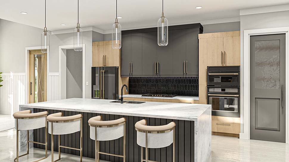 Barndominium, Country, Farmhouse Plan with 3064 Sq. Ft., 4 Bedrooms, 4 Bathrooms, 4 Car Garage Picture 8