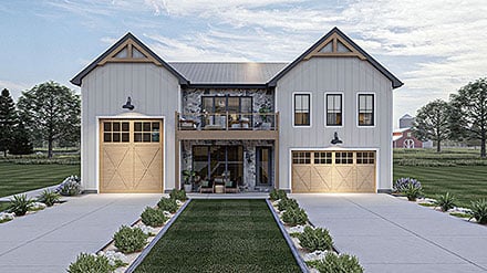 Garage-Living Plan 84998
