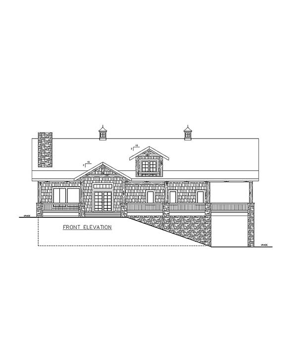 Farmhouse House Plan 85142 with 3 Beds, 4 Baths Elevation