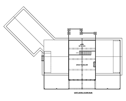 Contemporary, Mediterranean House Plan 85147 with 3 Beds, 4 Baths, 4 Car Garage Second Level Plan