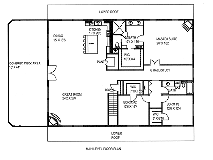 Barndominium, Farmhouse Garage-Living Plan 85168 with 3 Beds, 3 Baths, 4 Car Garage Second Level Plan