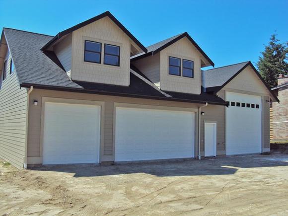 Traditional 3 Car Garage Apartment Plan 85204 with 2 Beds, 2 Baths, RV Storage Elevation