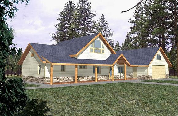 Country, Traditional House Plan 85283 with 2 Beds, 2 Baths, 2 Car Garage Elevation