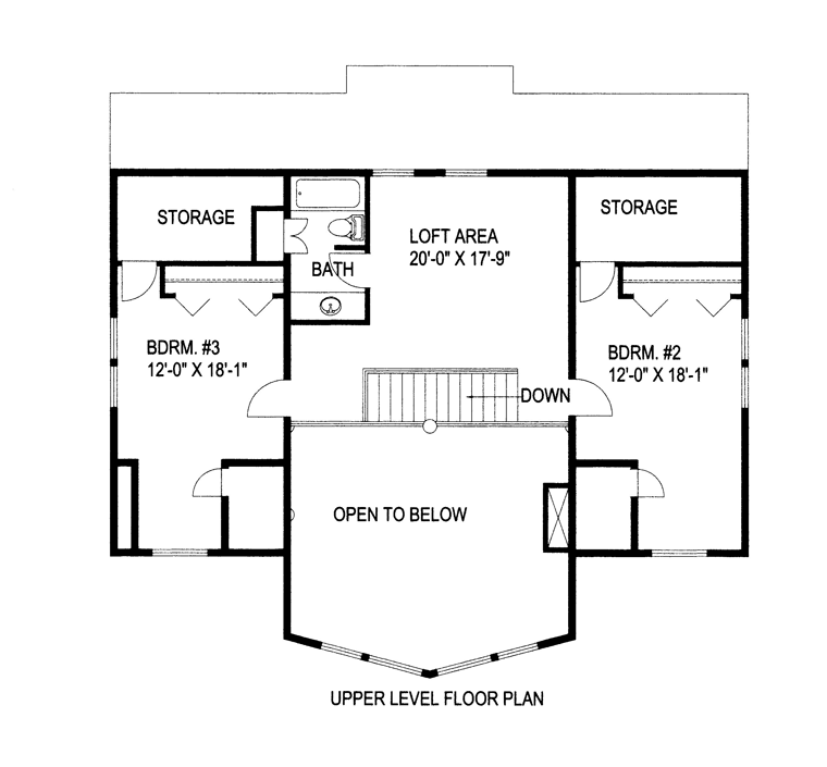 Coastal House Plan 85316 with 3 Beds, 3 Baths Level Two