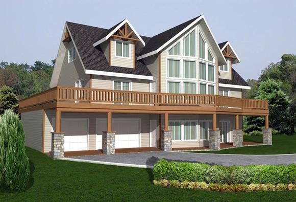 House Plan 85327 with 3 Beds, 2 Baths, 2 Car Garage Elevation