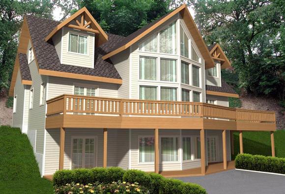 House Plan 85348 with 3 Beds, 3 Baths Elevation