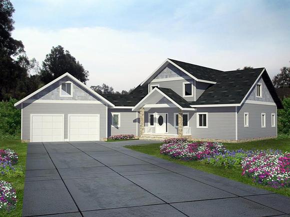 House Plan 85390 with 4 Beds, 4 Baths, 2 Car Garage Elevation
