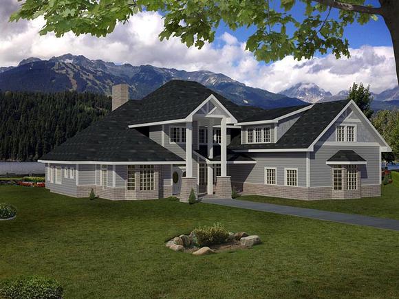 House Plan 85393 with 6 Beds, 5 Baths, 3 Car Garage Elevation