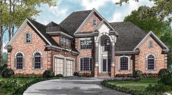 Traditional House Plan 85425 with 4 Beds, 5 Baths, 2 Car Garage Elevation