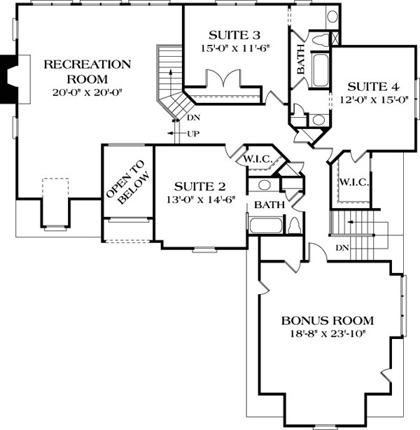 House Plan 85474 - Traditional Style with 4006 Sq Ft, 4 Bed, 3 Ba