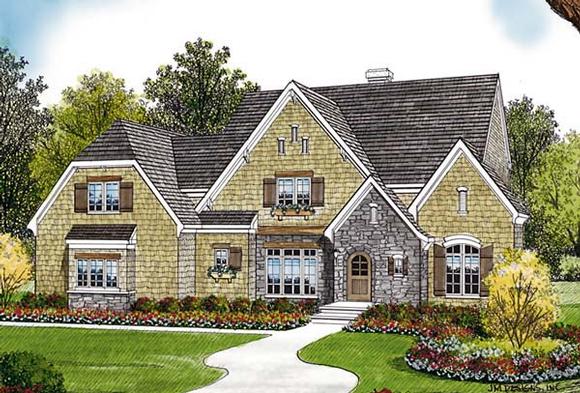 Cottage, Craftsman House Plan 85492 with 5 Beds, 5 Baths, 3 Car Garage Elevation
