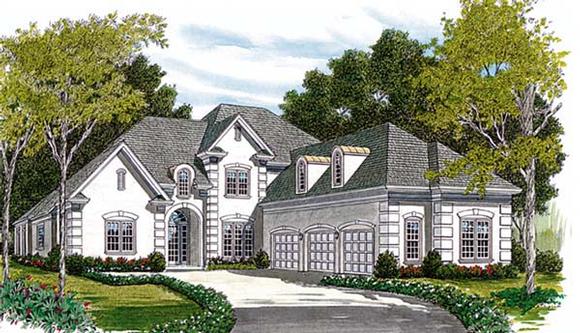 Traditional House Plan 85502 with 5 Beds, 4 Baths, 3 Car Garage Elevation