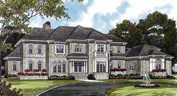 Traditional House Plan 85563 with 4 Beds, 5 Baths, 3 Car Garage Elevation