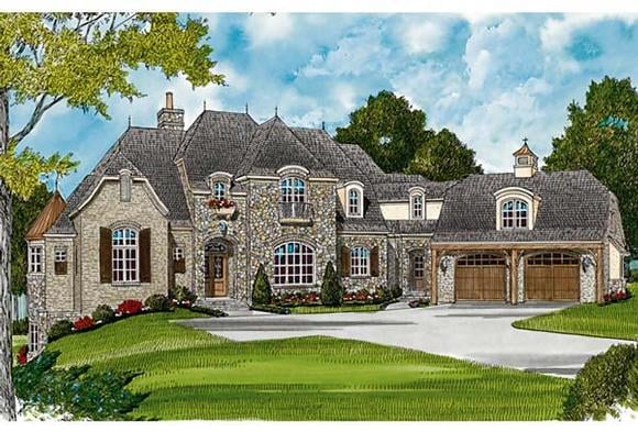 Country, European House Plan 85606 with 5 Beds, 8 Baths, 2 Car Garage Elevation