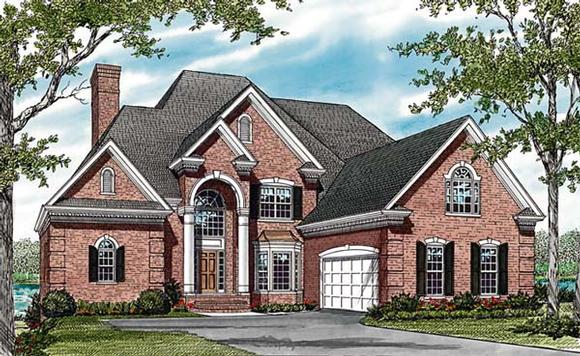 Traditional House Plan 85621 with 6 Beds, 5 Baths, 2 Car Garage Elevation