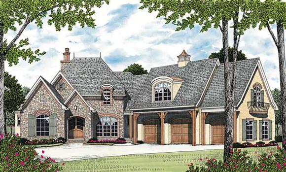Country, European House Plan 85639 with 4 Beds, 6 Baths, 3 Car Garage Elevation