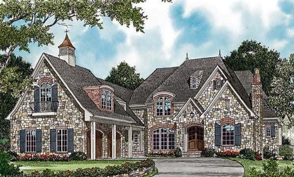 Country, European House Plan 85654 with 5 Beds, 7 Baths, 4 Car Garage Elevation