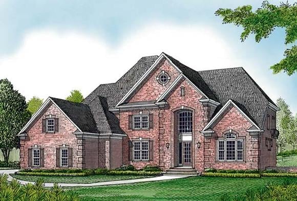 Traditional House Plan 85655 with 5 Beds, 5 Baths, 3 Car Garage Elevation