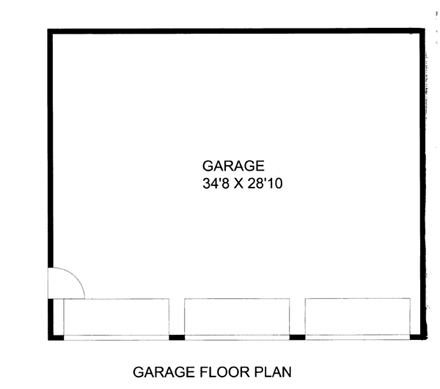 3 Car Garage Plan 85804 First Level Plan