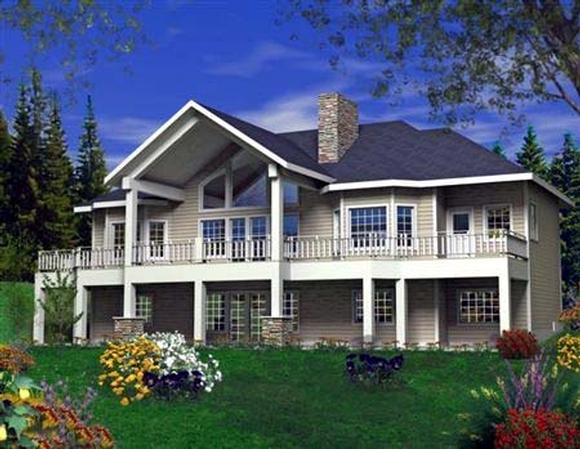 House Plan 85819 with 5 Beds, 3 Baths, 3 Car Garage Elevation