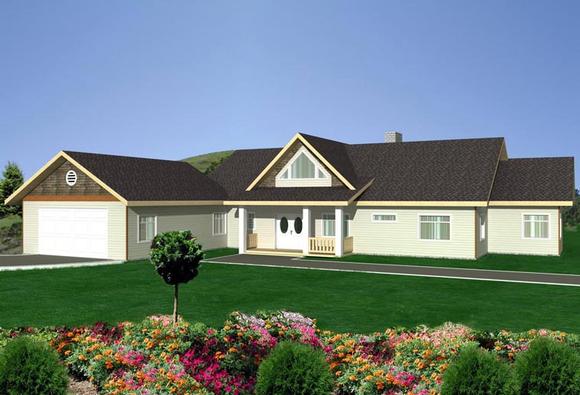 House Plan 85890 with 3 Beds, 3 Baths, 2 Car Garage Elevation