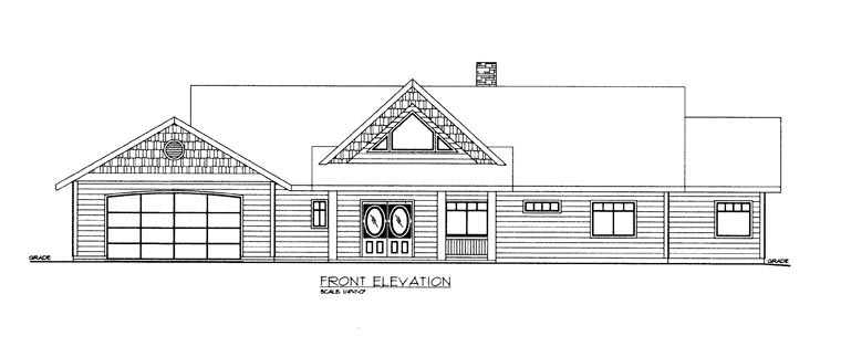 Plan with 2116 Sq. Ft., 3 Bedrooms, 3 Bathrooms, 2 Car Garage Picture 3