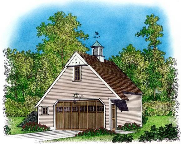 Cape Cod, Colonial, Country, Traditional 2 Car Garage Plan 86041 Elevation