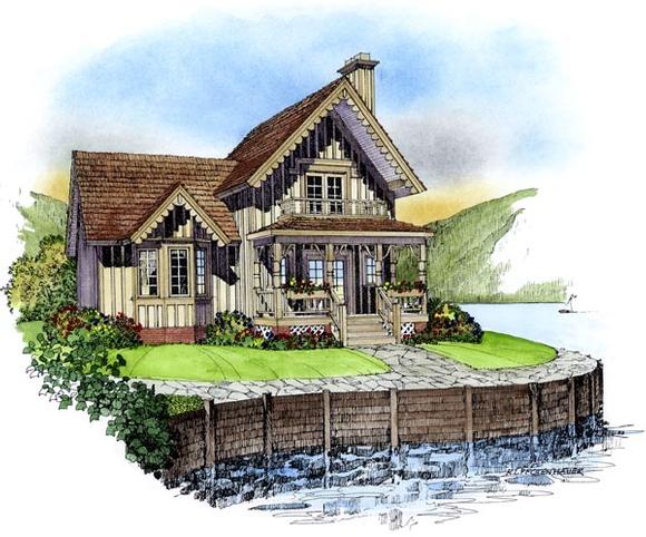 Country, Victorian House Plan 86052 with 3 Beds, 2 Baths Elevation