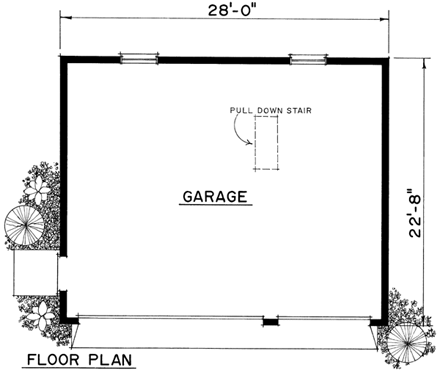 Colonial 3 Car Garage Plan 86059 First Level Plan