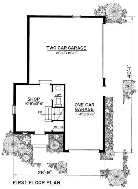 Cape Cod, Colonial, Cottage, Farmhouse, Traditional 3 Car Garage Plan 86064 First Level Plan