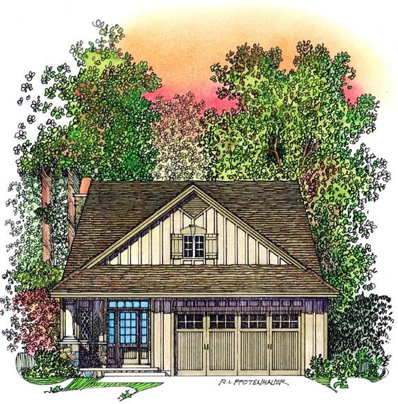 Bungalow, Country, Southwest House Plan 86067 with 3 Beds, 3 Baths, 2 Car Garage Elevation
