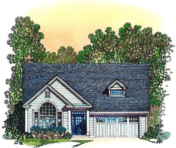 Cape Cod, Colonial, Country, Farmhouse House Plan 86071 with 3 Beds, 3 Baths, 3 Car Garage Elevation