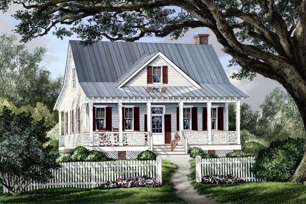 Cape Cod, Cottage, Country, Southern House Plan 86101 with 3 Beds, 3 Baths Elevation