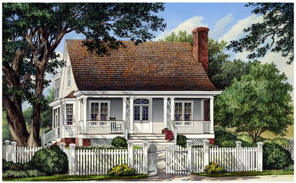 Cottage, Country, Farmhouse, Traditional House Plan 86105 with 3 Beds, 3 Baths, 2 Car Garage Elevation