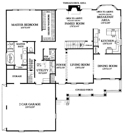 Country, Farmhouse, Victorian House Plan 86130 with 4 Beds, 4 Baths, 2 Car Garage First Level Plan