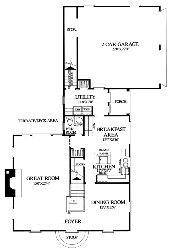 Colonial, Southern House Plan 86168 with 3 Beds, 3 Baths, 2 Car Garage Level One