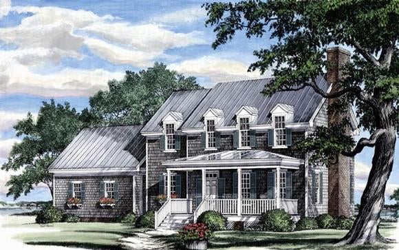 Traditional House Plan 86181 with 3 Beds, 3 Baths, 2 Car Garage Elevation