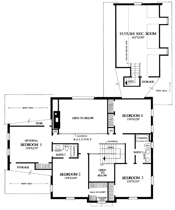 House Plan 86183 - Southern Style with 3345 Sq Ft, 5 Bed, 3 Bath,