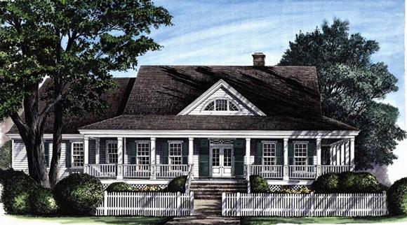 Colonial, Cottage, Country, Craftsman, Farmhouse, Southern, Traditional House Plan 86194 with 3 Beds, 3 Baths, 2 Car Garage Elevation