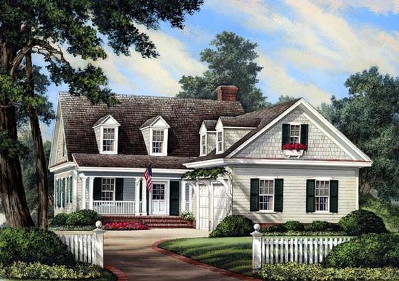 Cottage, Country, Farmhouse, Traditional House Plan 86196 with 3 Beds, 3 Baths, 2 Car Garage Elevation